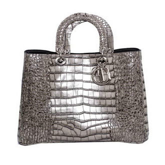 Christian Dior diorissimo original calfskin leather bag 44373 grey Christian Dior diorissimo original calfskin leather bag 44373 grey